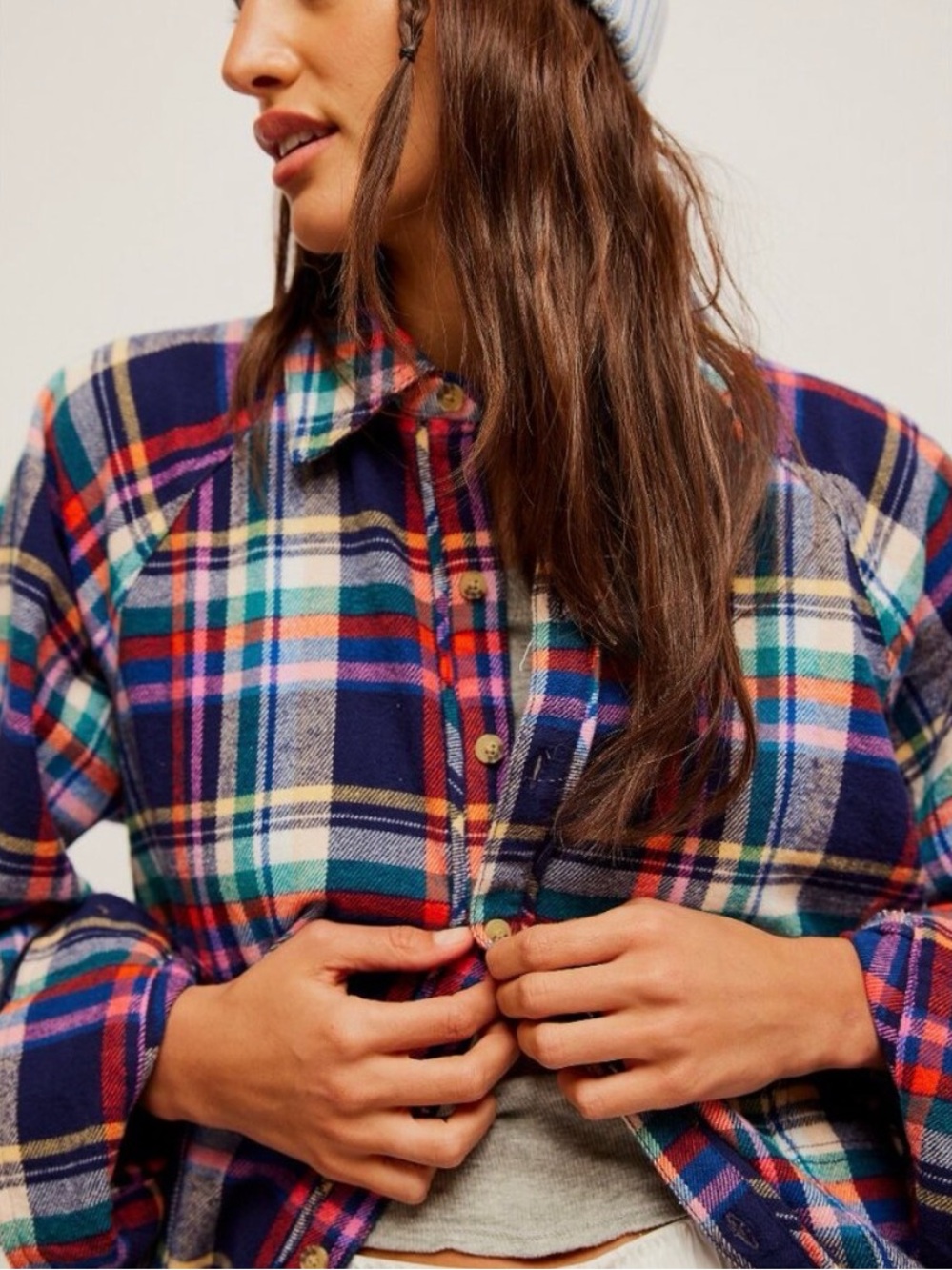 Free People Girl Meets Boy Plaid Shirt | NWT | Flannel | We The Free